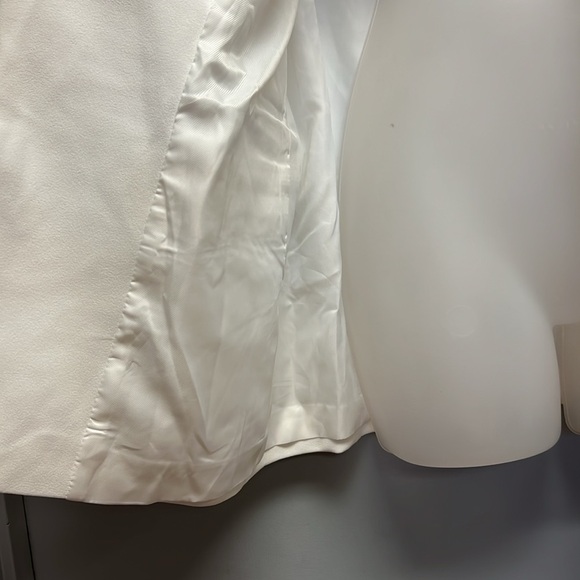 NWT Deluc Women’s White Ruched Convertible Sleeve Blazer Size Small - Picture 4 of 11